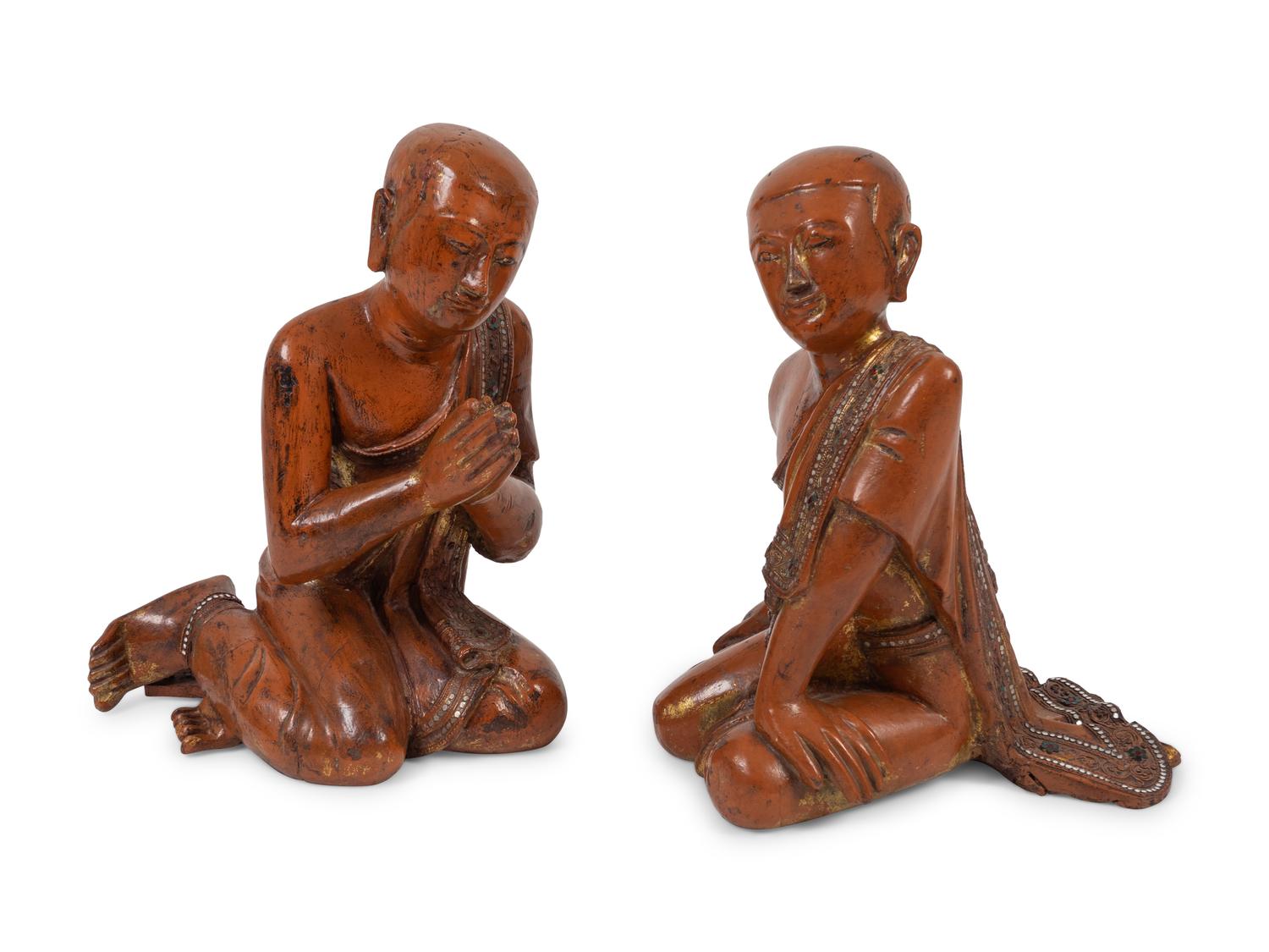 A Chinese Polychrome and Carved Wood Figure of a Guanyin — 20TH CENTURY