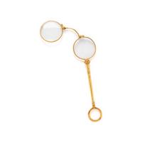 FRENCH, YELLOW GOLD LORGNETTE