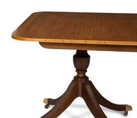 A George III Style Mahogany Double-Pedestal Extension Dining Table