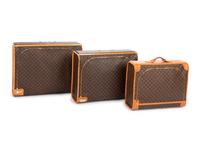 Three Louis Vuitton Suitcases, 1970-1980s