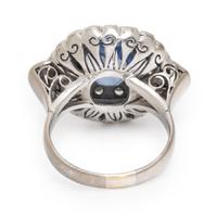 Art Deco, Sapphire and Diamond Ring