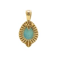 LE VIAN, TURQUOISE AND DIAMOND PENDANT