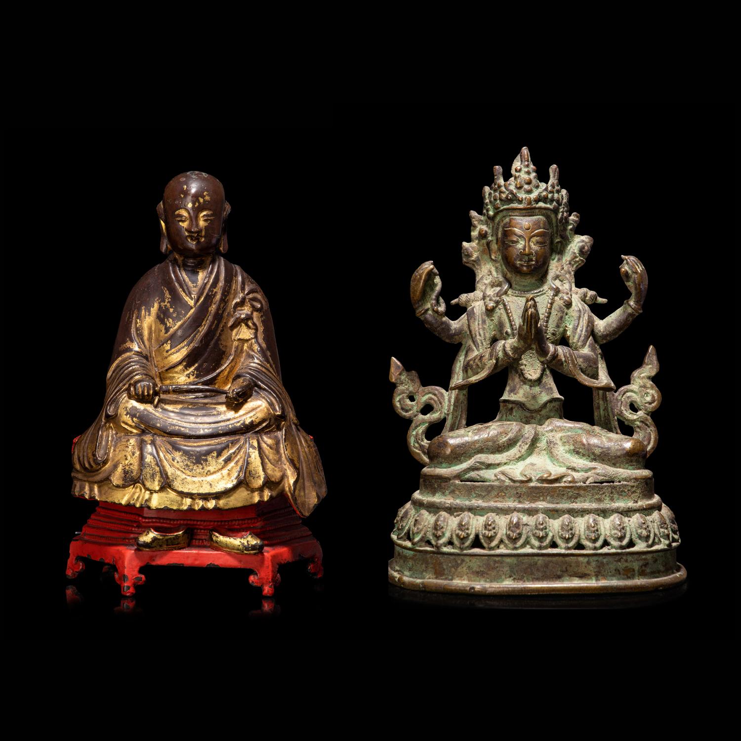 Two Asian Bronze Figures