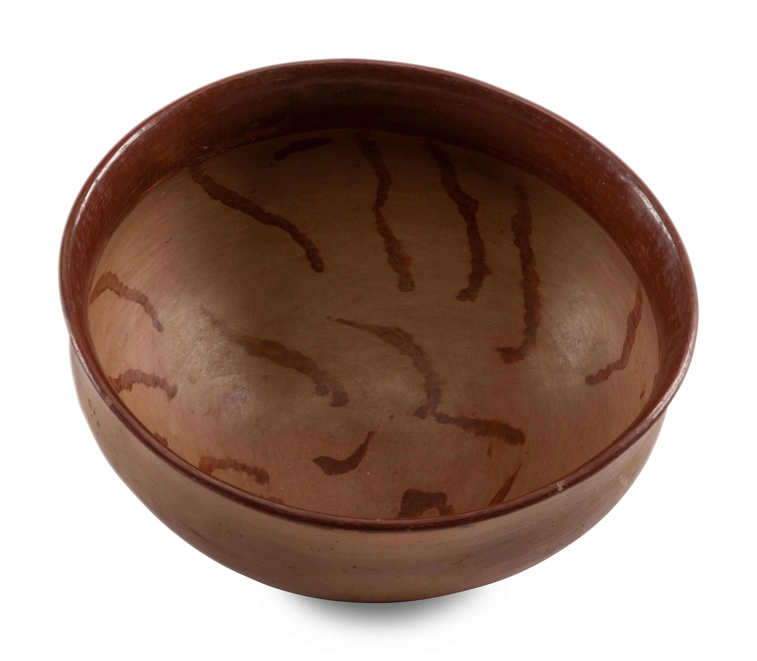 Ohkay Owingeh Redware Pottery Bowl