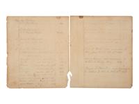 [ENSLAVEMENT & ABOLITION]. Four leaves from a ledger listing the Armistead and White family histories, incl. births of several enslaved individuals.