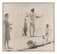 Study for Studio Figures , 1982