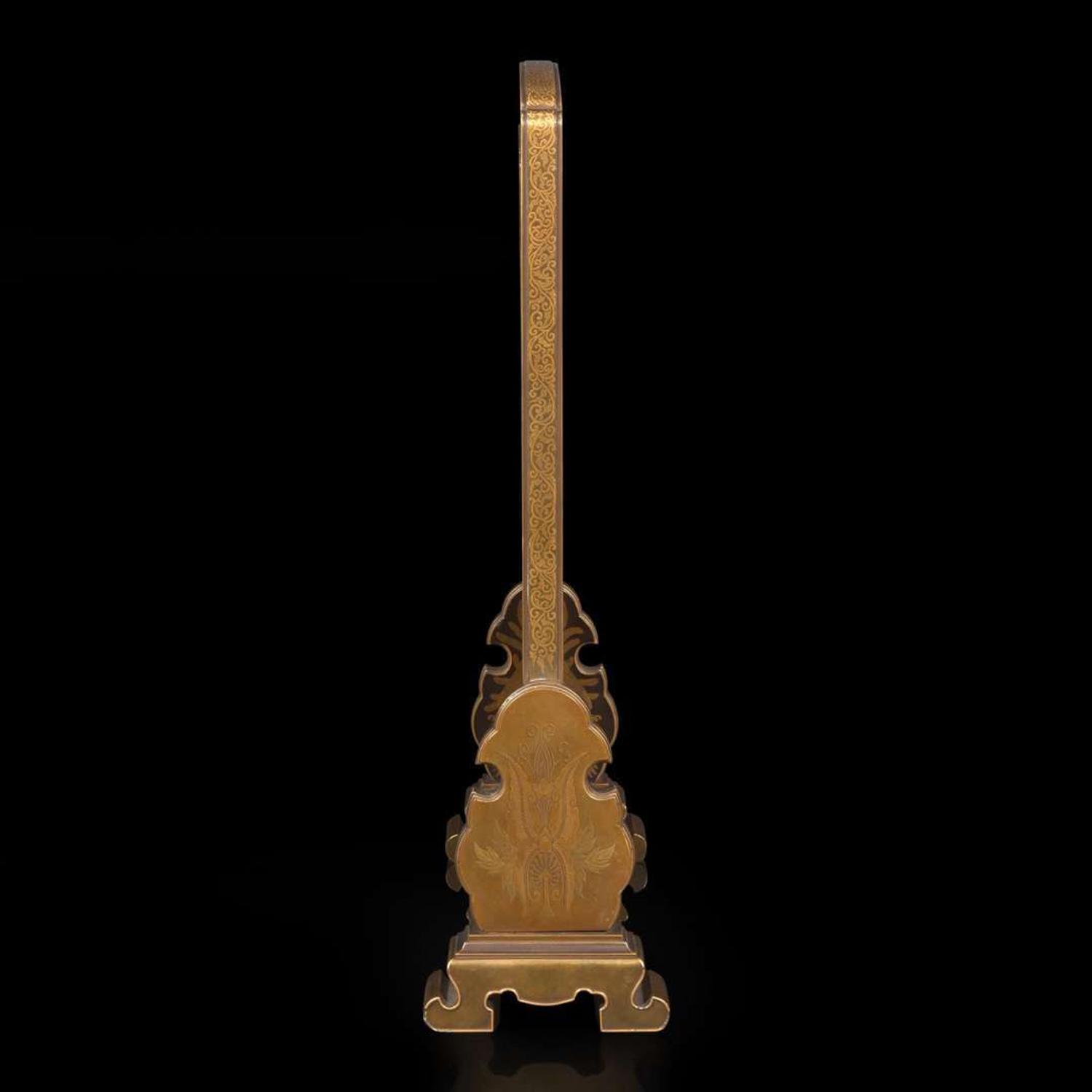 An Exhibition-quality Japanese lacquered table screen 日本砚屏一件 Meiji to Taisho period ?????