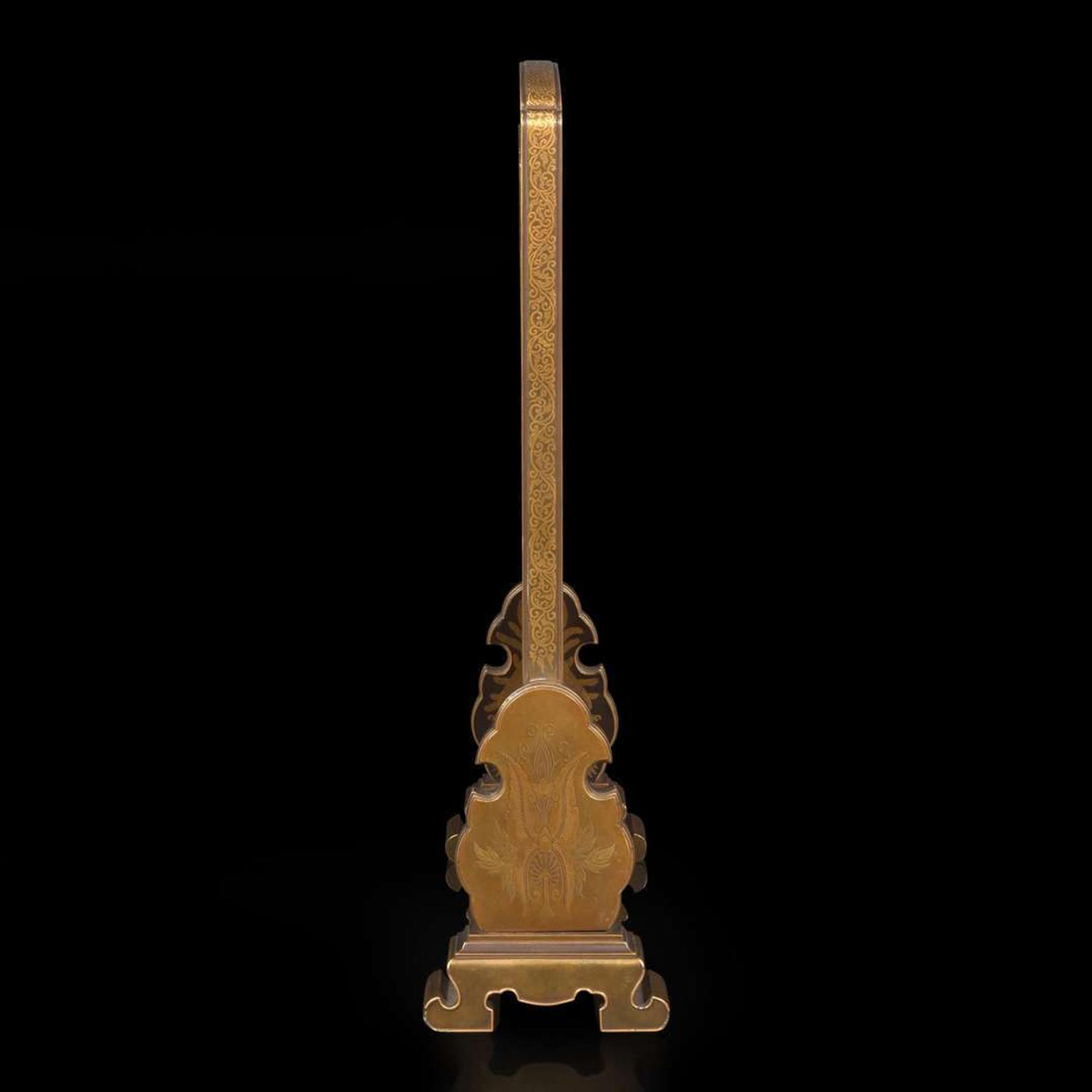 An Exhibition-quality Japanese lacquered table screen 日本砚屏一件 Meiji to Taisho period ?????