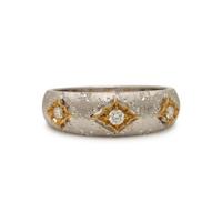 Bicolor Gold and Diamond Band