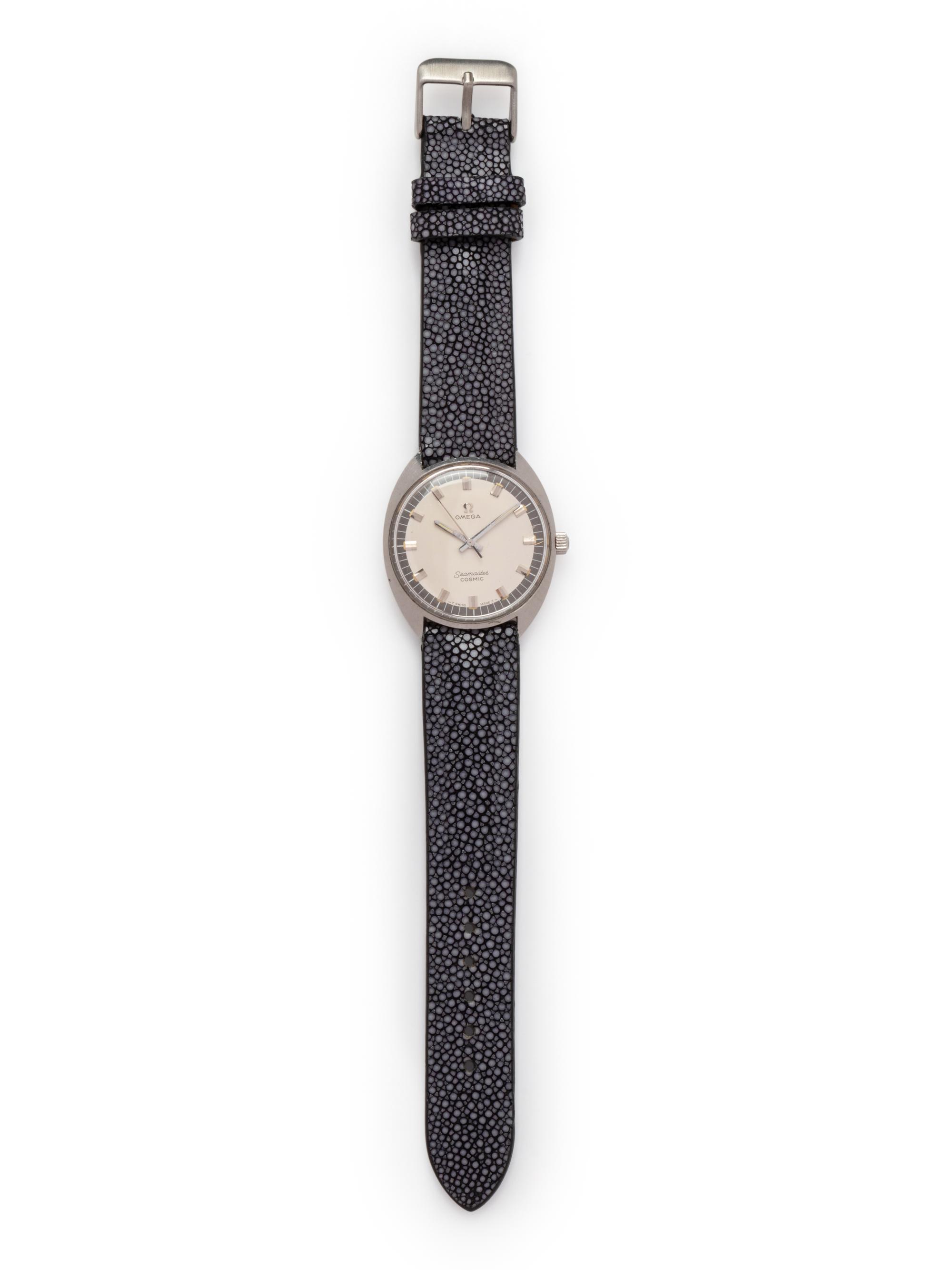 OMEGA, STAINLESS STEEL 'SEAMASTER COSMIC' WRISTWATCH