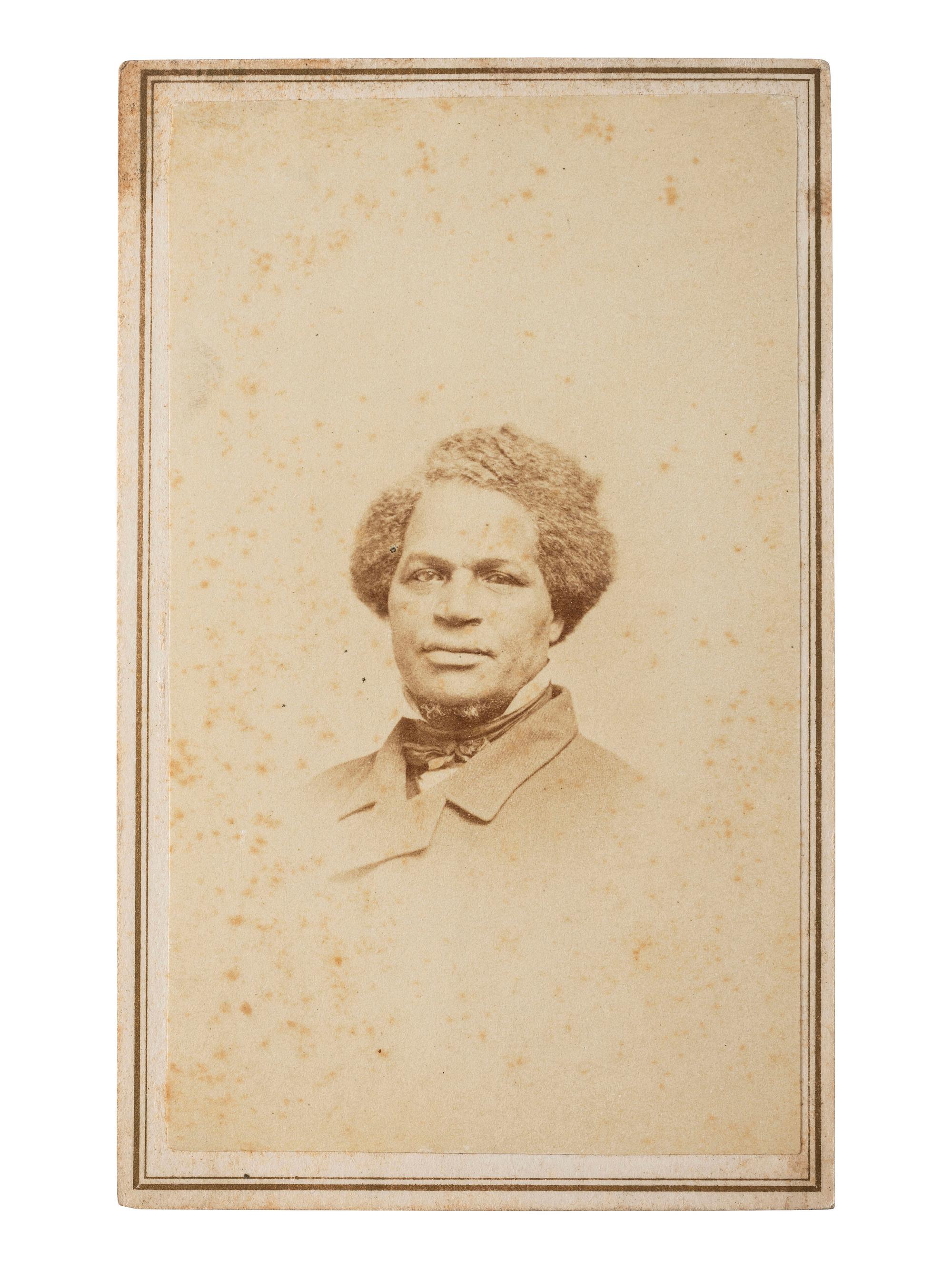 [AFRICAN AMERICANA]. LAZIER, H., photographer. CDV of African American Reverend Jermain Loguen, the "king" or "prince" of the Underground Railroad. Syracuse, NY.