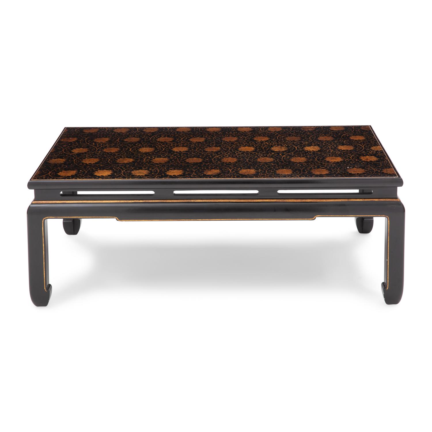 A Christopher Norman Lacquered Chinoiserie Low Table