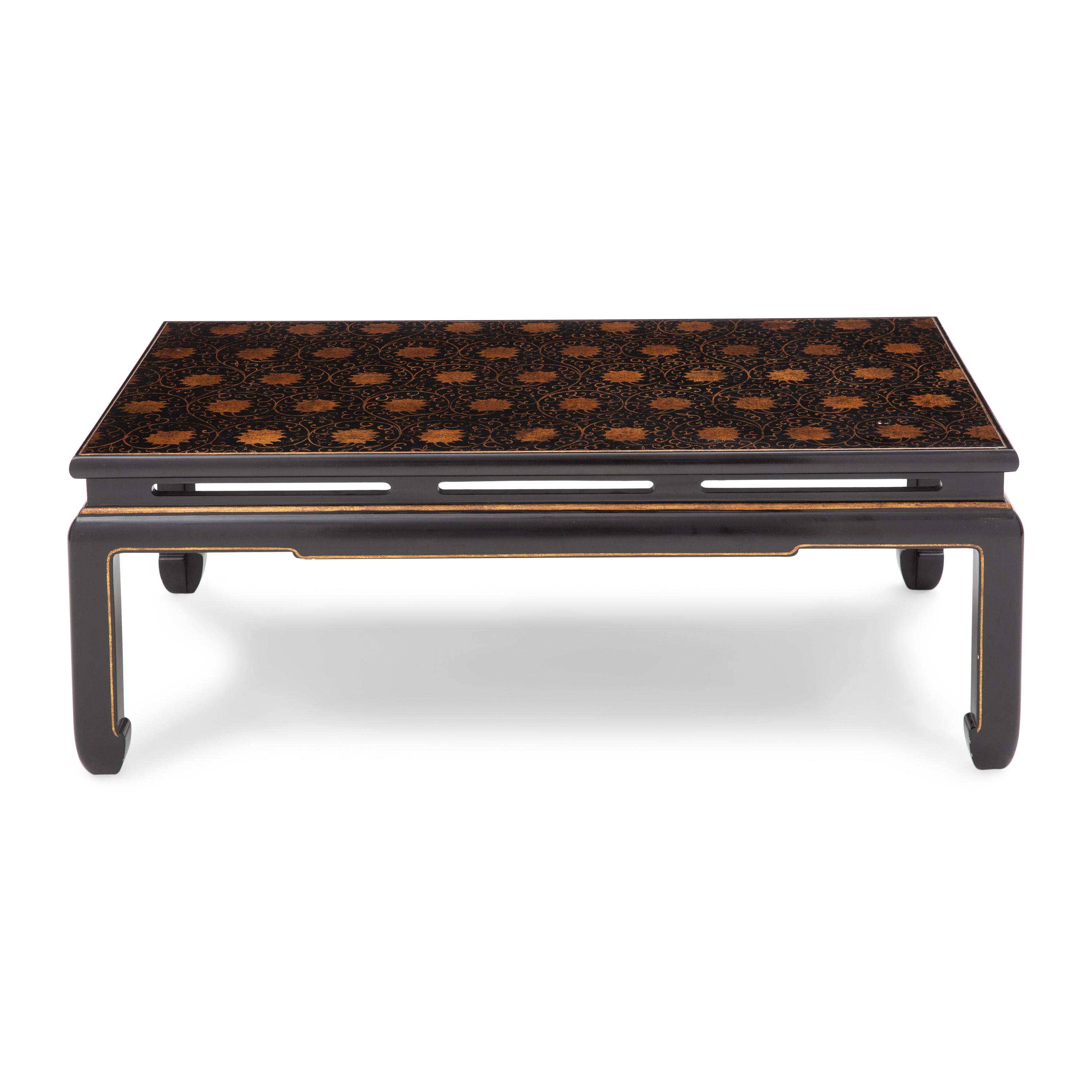 A Christopher Norman Lacquered Chinoiserie Low Table