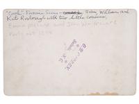 [SLAVERY] -- [RECONSTRUCTION]. Small archive of photographs and documents associated with Fannie "Cook" Sims (ca 1850-1943), a freed woman who worked as a domestic laborer in Chester County, South Carolina.