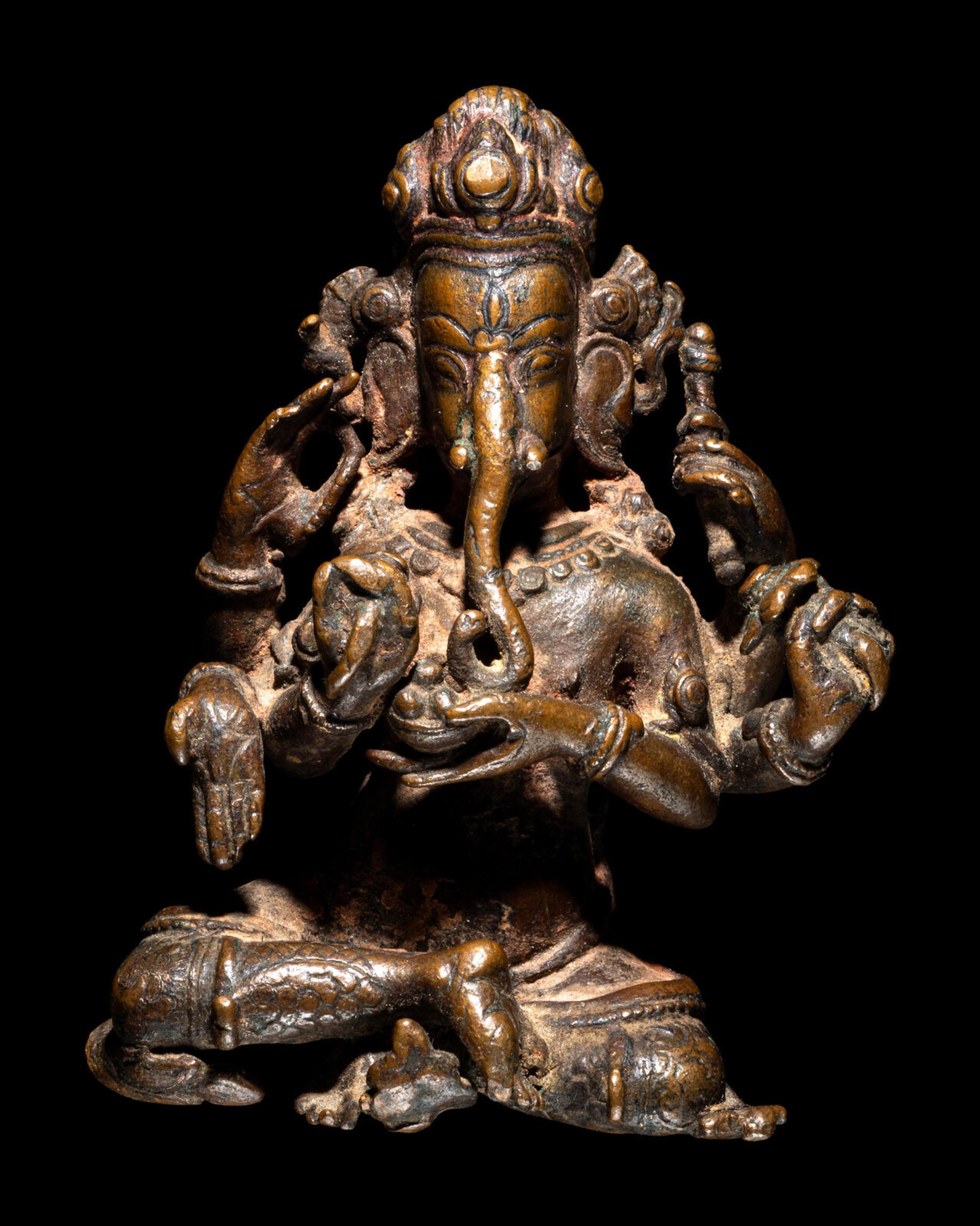 Five Nepalese Bronze Figures of Deities
