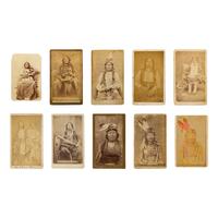 Cross, W.R. (1839-1907). A group of 10 CDVs of Sioux and Cheyenne subjects.