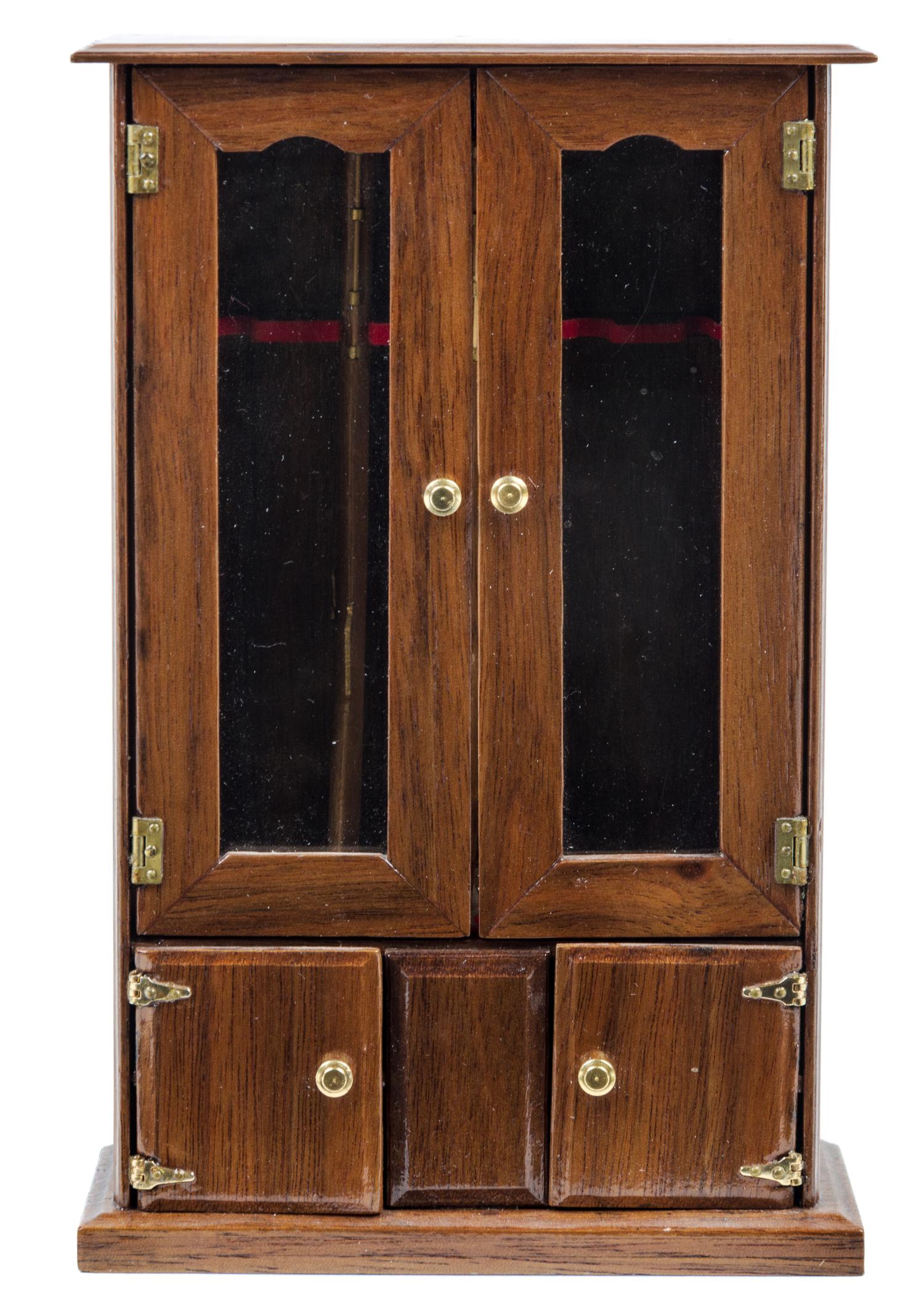 A Gun Curio Cabinet Height 6 1/4 inches.