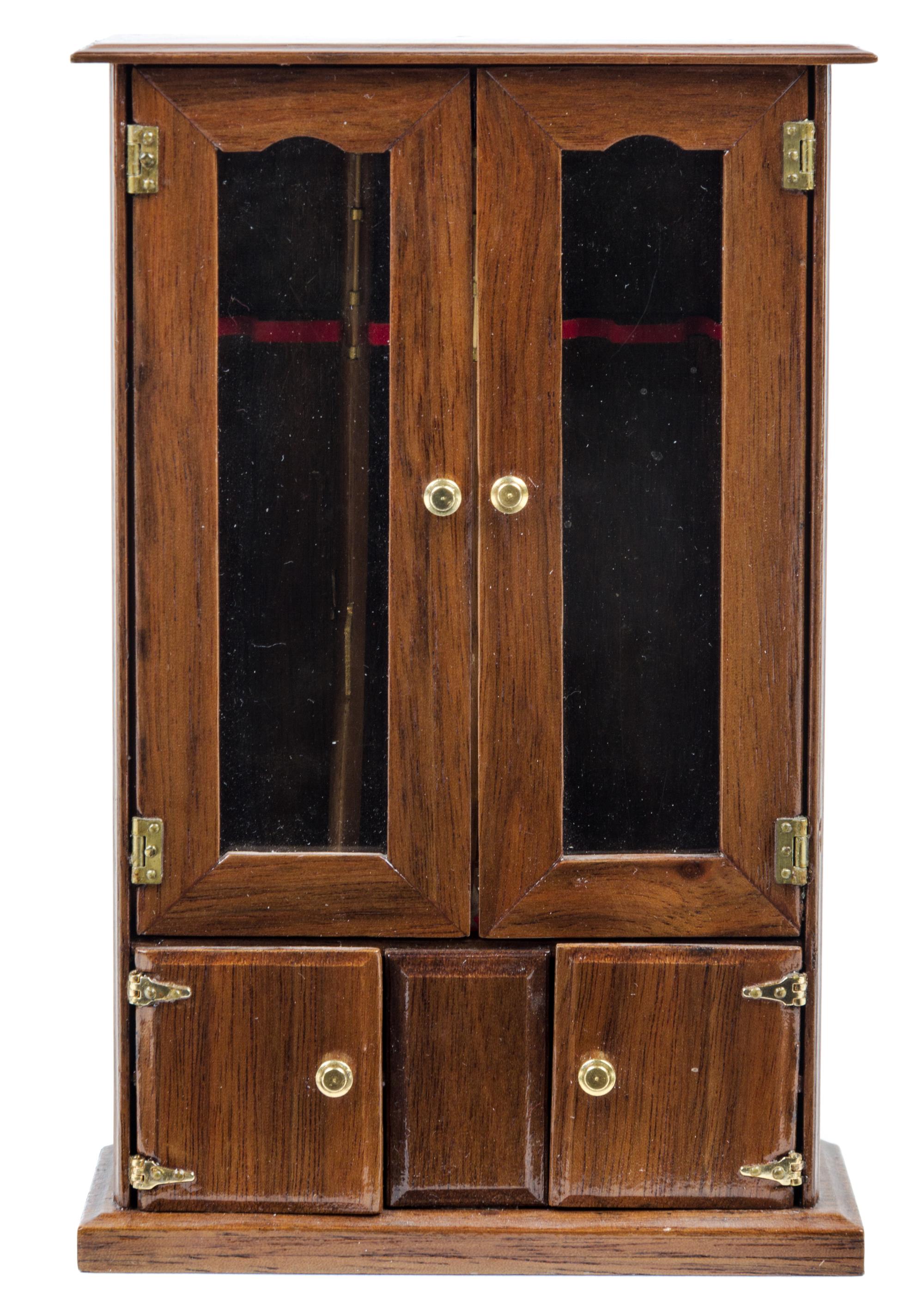 A Gun Curio Cabinet Height 6 1/4 inches.