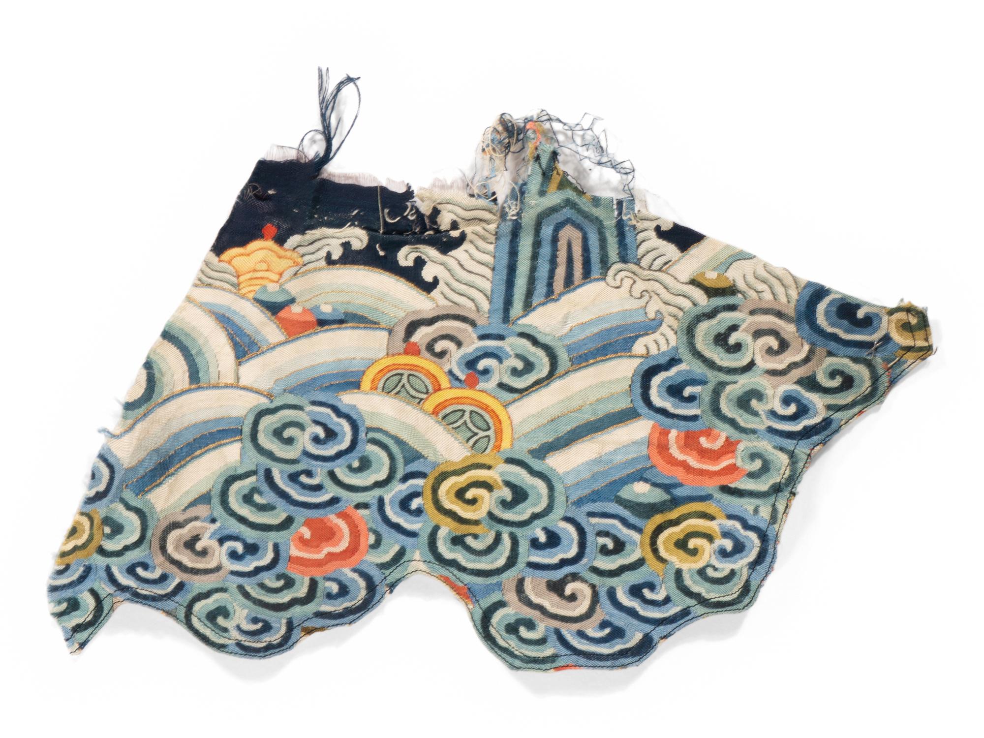 RELEASED TO MUSEUM -- A Group of Chinese Embroidered Silk Fragments