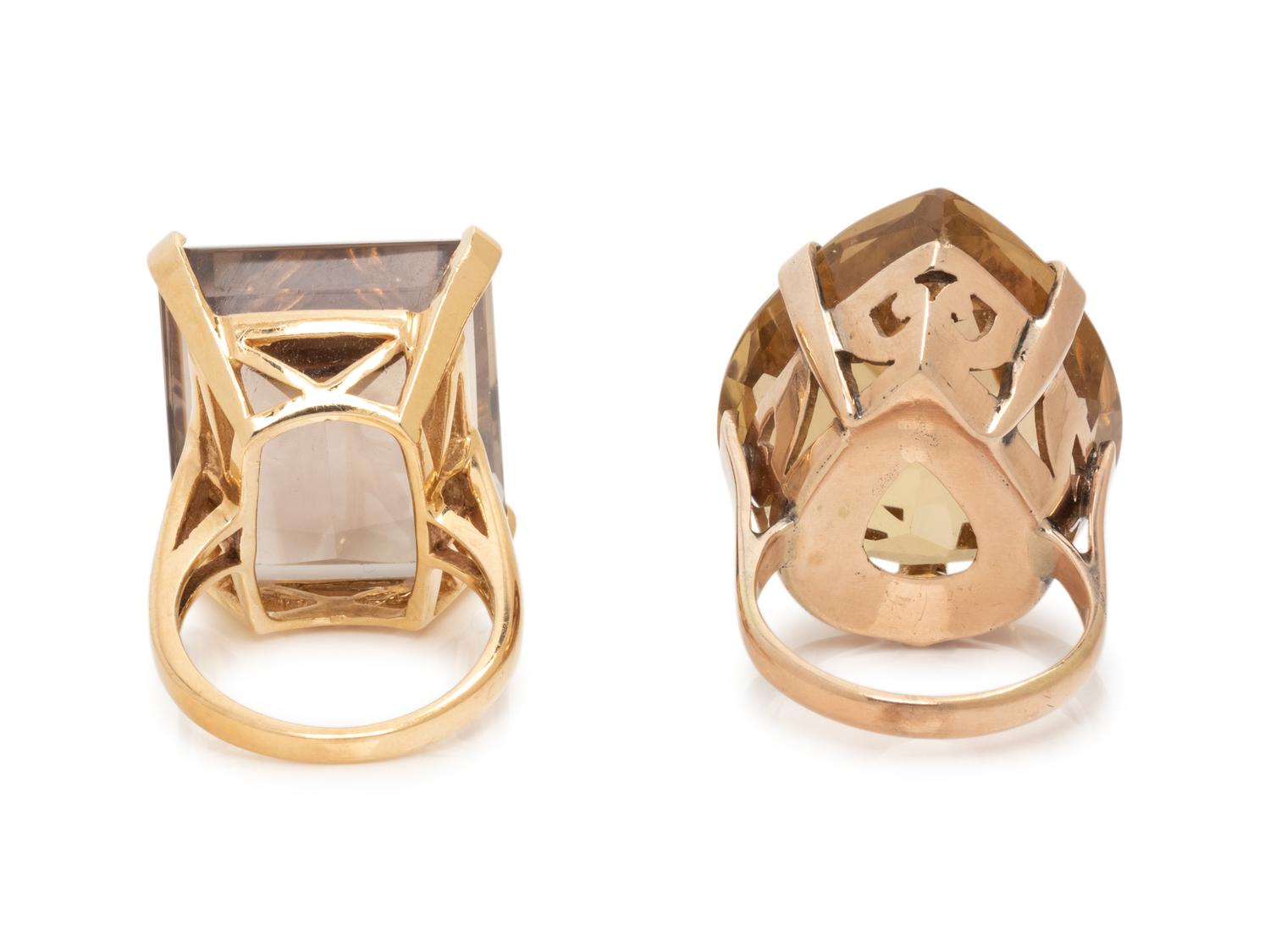 COLLECTION OF GEMSTONE RINGS