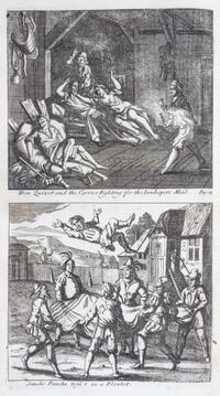 CERVANTES SAAVEDRA, MIGUEL DE. The History of the most Renowned Don Quixote of Mancha. London, 1687. First illustrated editio in Englis