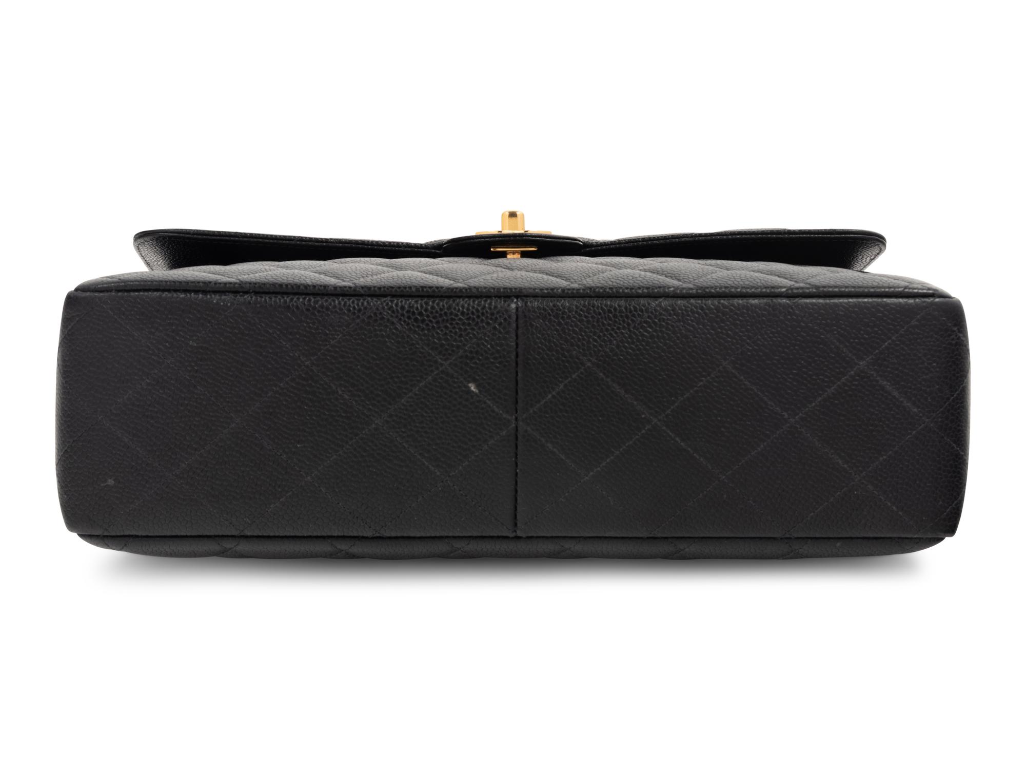 Chanel Quilted Leather Jumbo Flap Bag, 1997-99