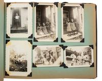 [EARLY PHOTOGRAPHY]. Album recording the early life of Juanita Thompson, an African American woman who grew up in Jamaica, NY, incl. images of her integrated neighborhood and summer camp. Ca 1920s-1950s.