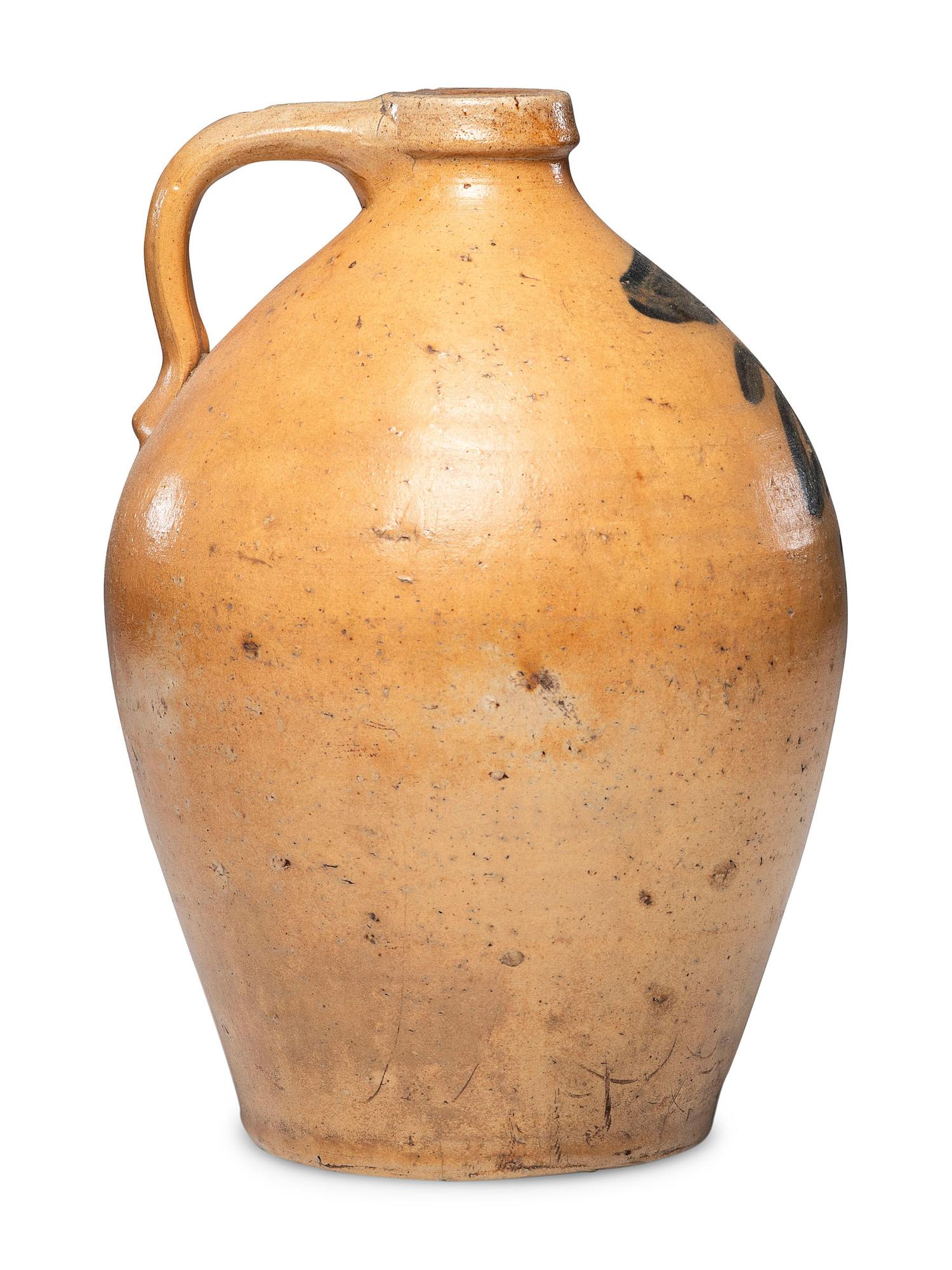 A Henry Purdy Two-Gallon Cobalt Decorated Stoneware Jug