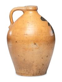 A Henry Purdy Two-Gallon Cobalt Decorated Stoneware Jug