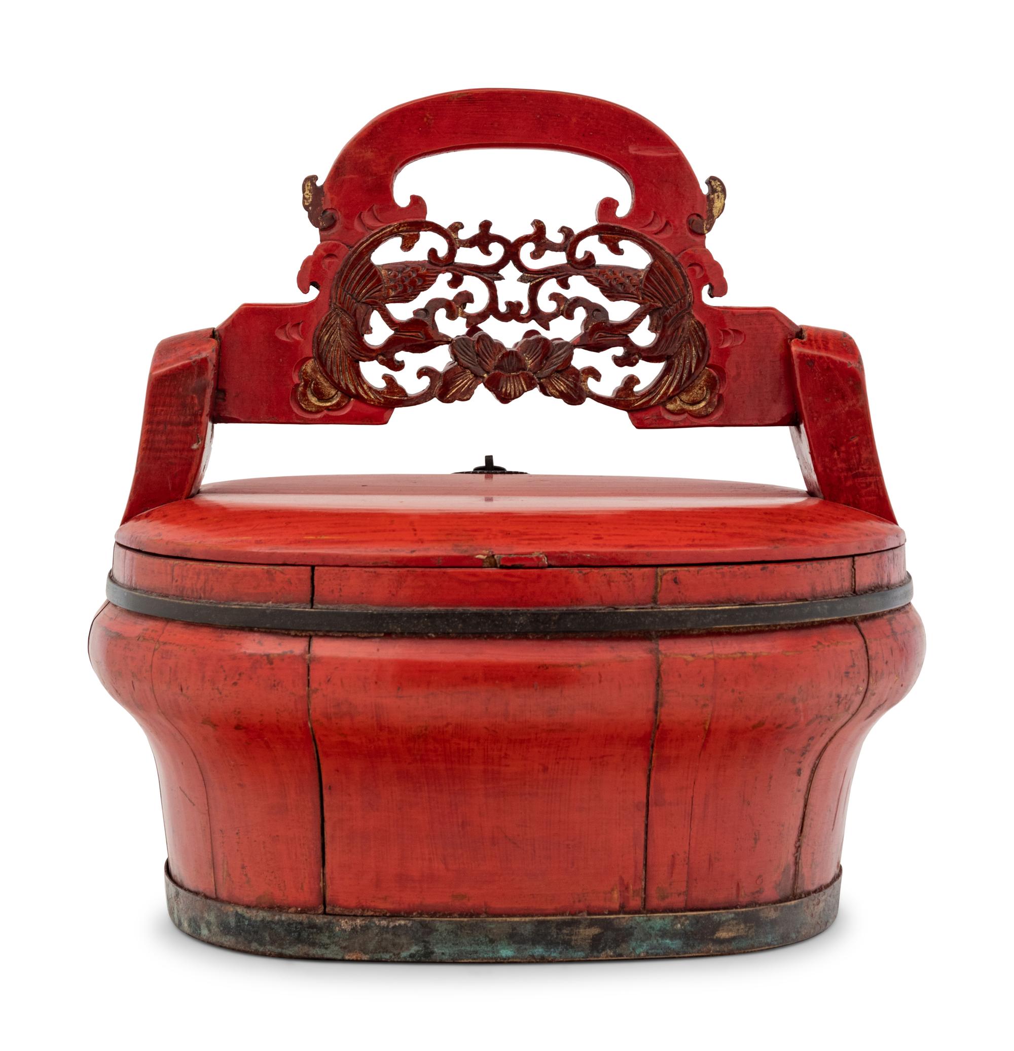 A Chinese Red Lacquered Container