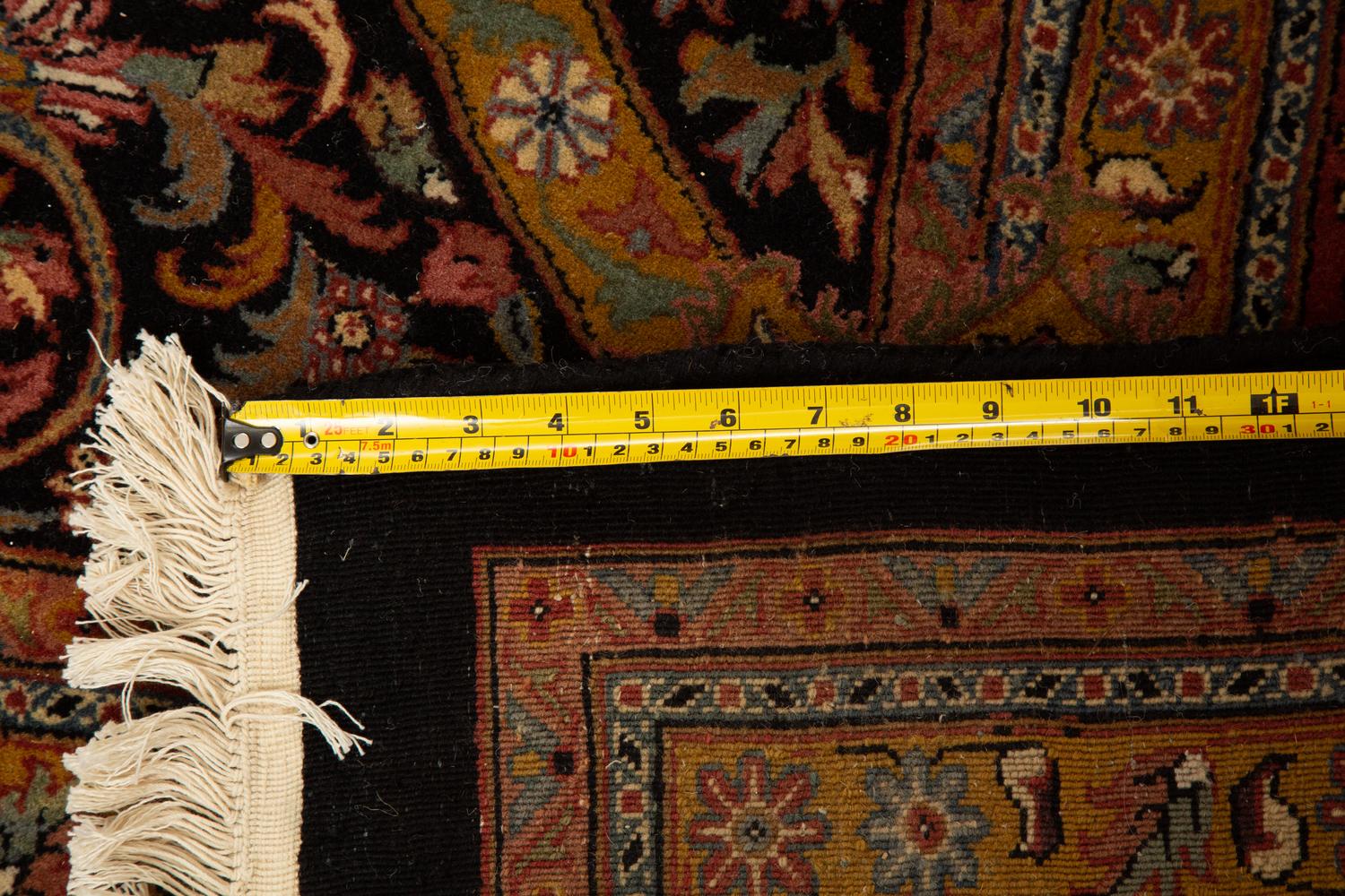 An Indian Persian Design Wool Rug — 20th Century