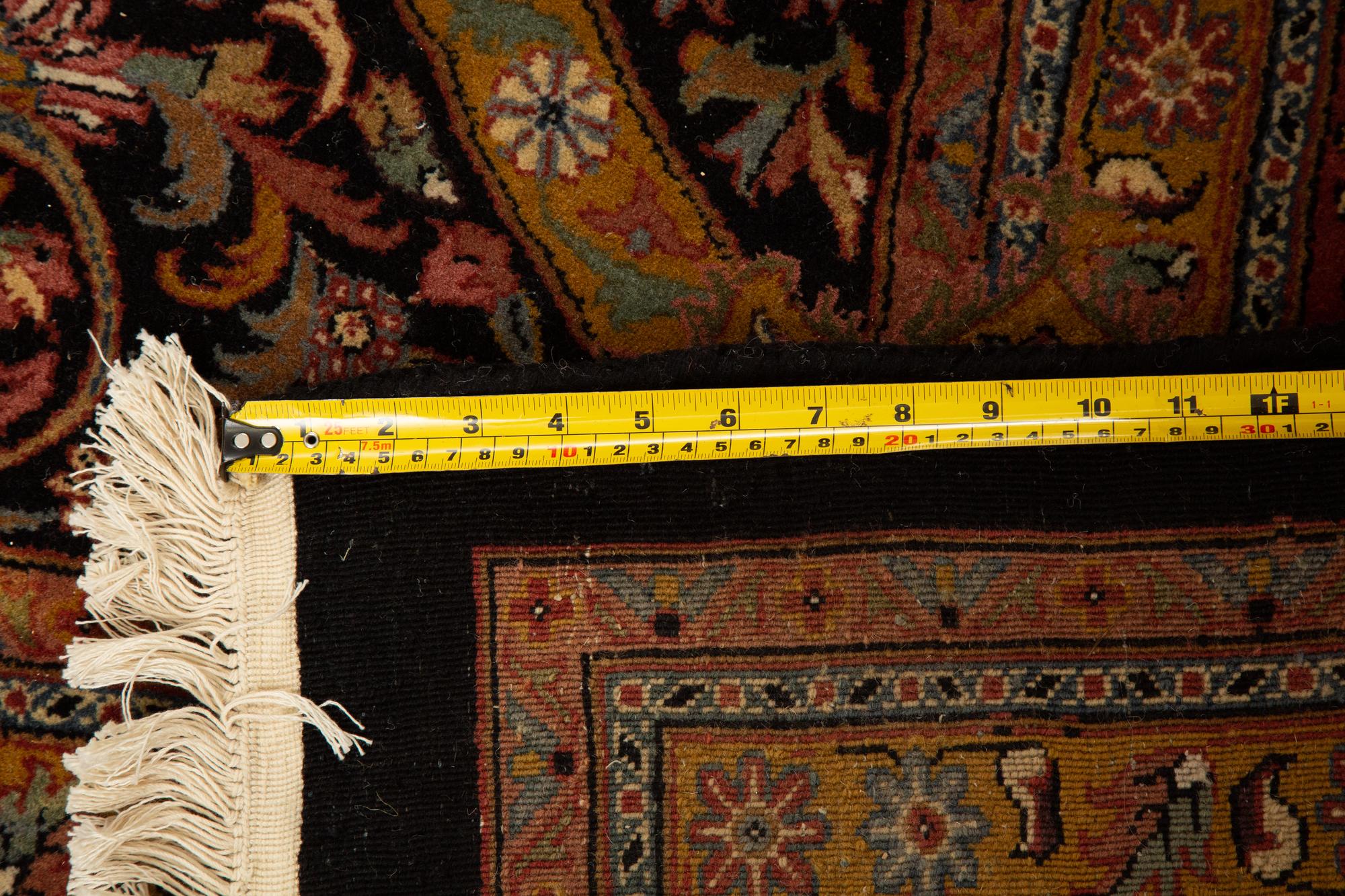 An Indian Persian Design Wool Rug — 20th Century