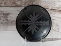 Blackware Pottery Plate, with Gunmetal Finish November 1964