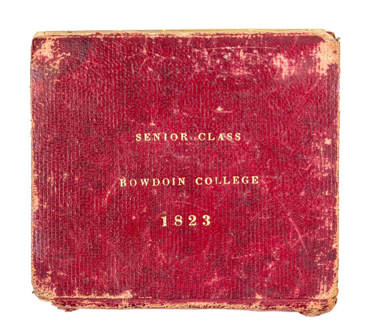 (SILHOUETTE BOOK) Book of silhouettes from Bowdoin College, 1823.