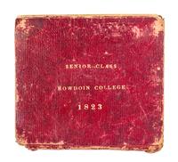 (SILHOUETTE BOOK) Book of silhouettes from Bowdoin College, 1823.