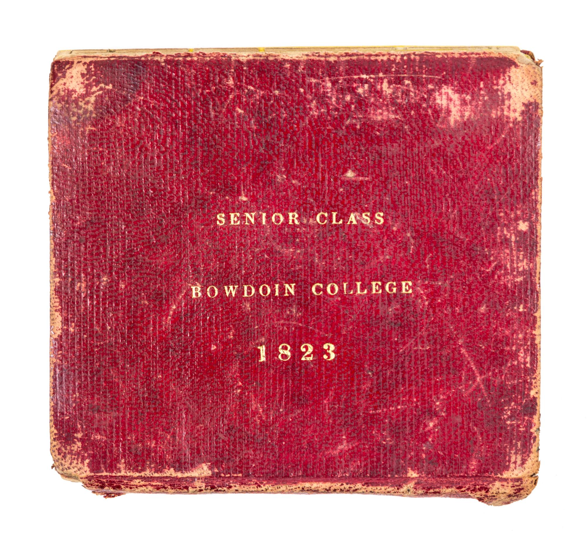 (SILHOUETTE BOOK) Book of silhouettes from Bowdoin College, 1823.