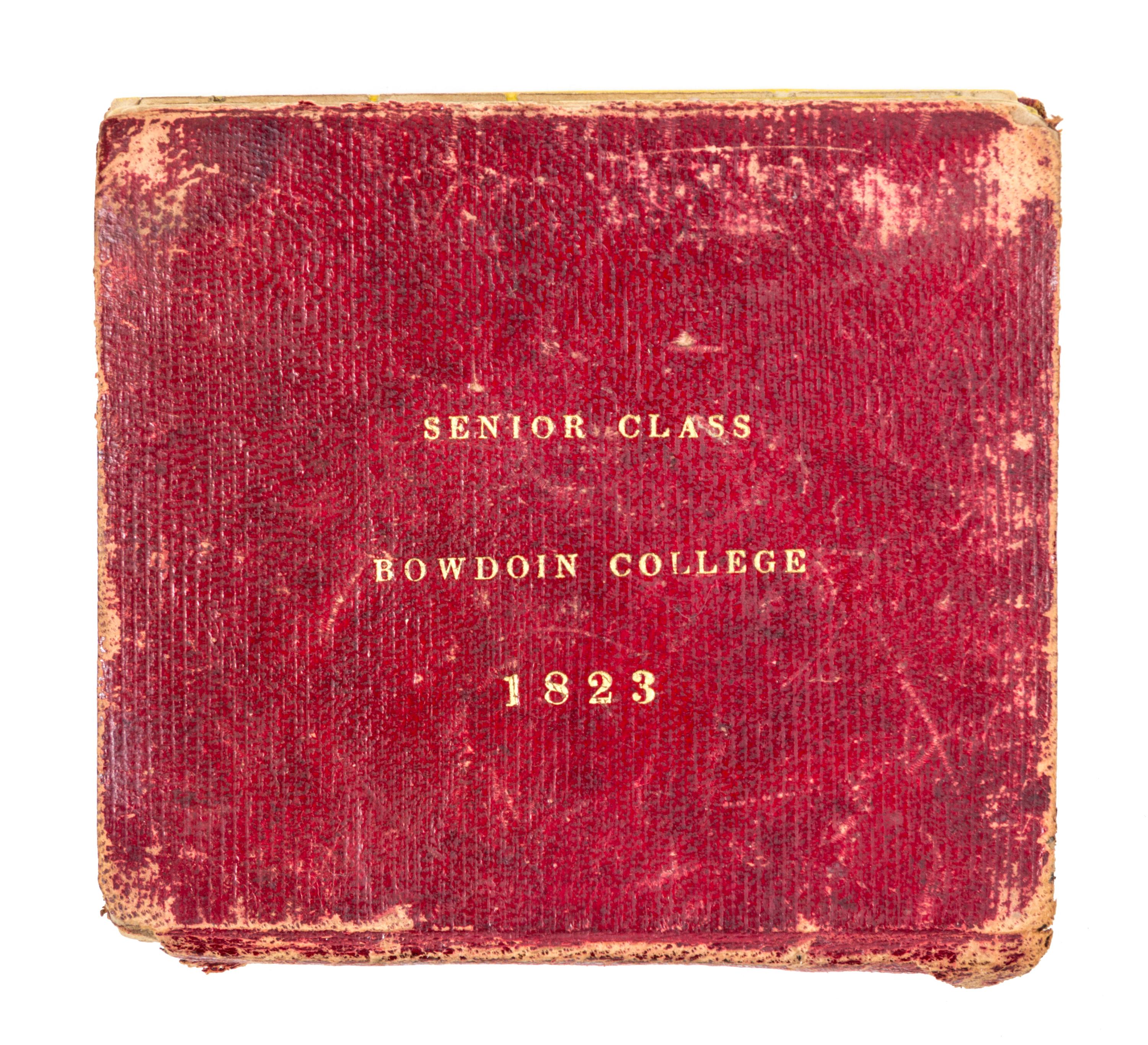 (SILHOUETTE BOOK) Book of silhouettes from Bowdoin College, 1823.