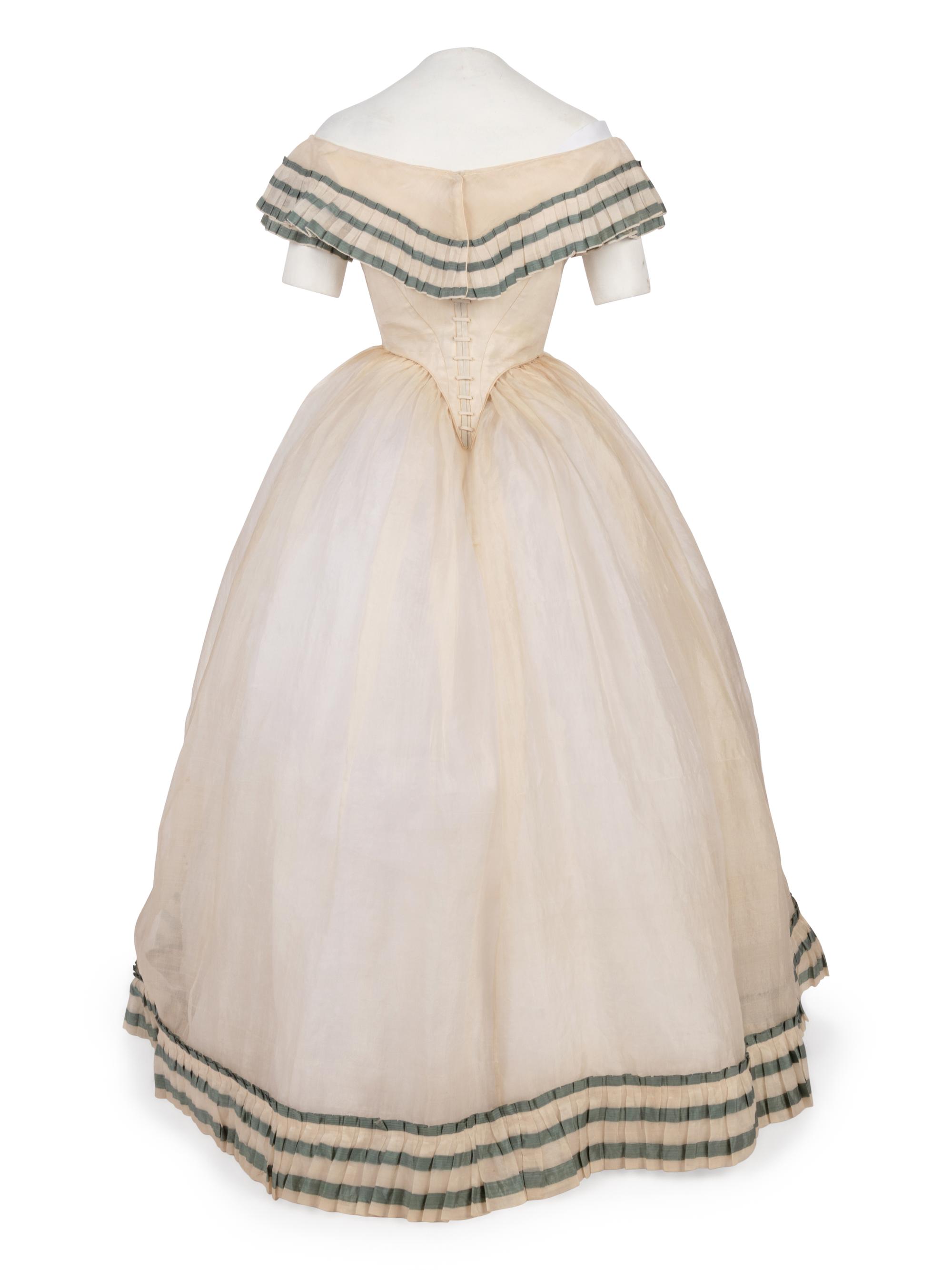 Three Piece Dress with Day and Evening Bodices, 1860s