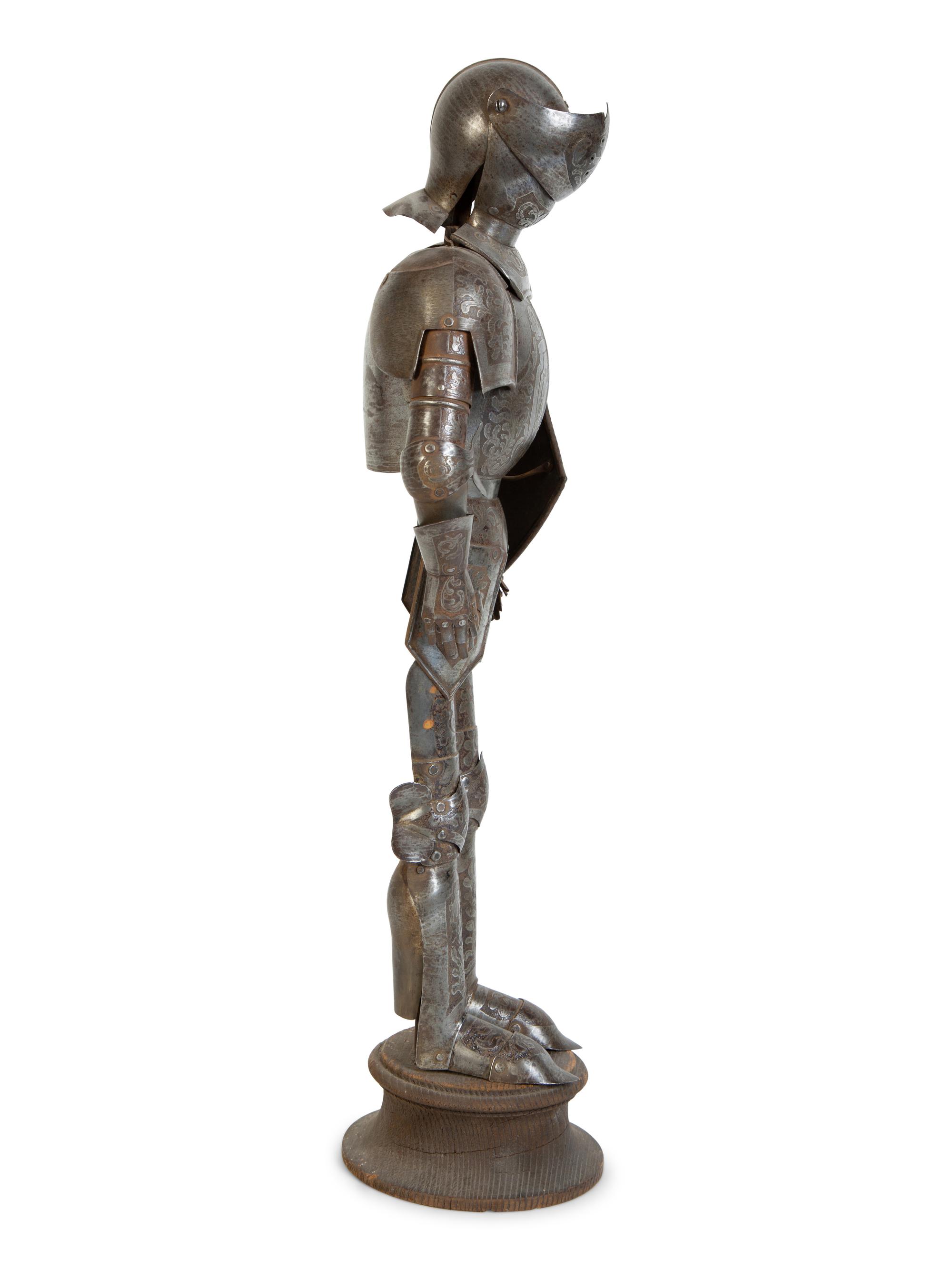 A Miniature Suit of Medieval Armor — 19TH CENTURY