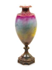 A Royal Bonn Painted Pottery Urn