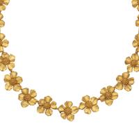 TIFFANY & CO., YELLOW GOLD 'WILD ROSE' NECKLACE