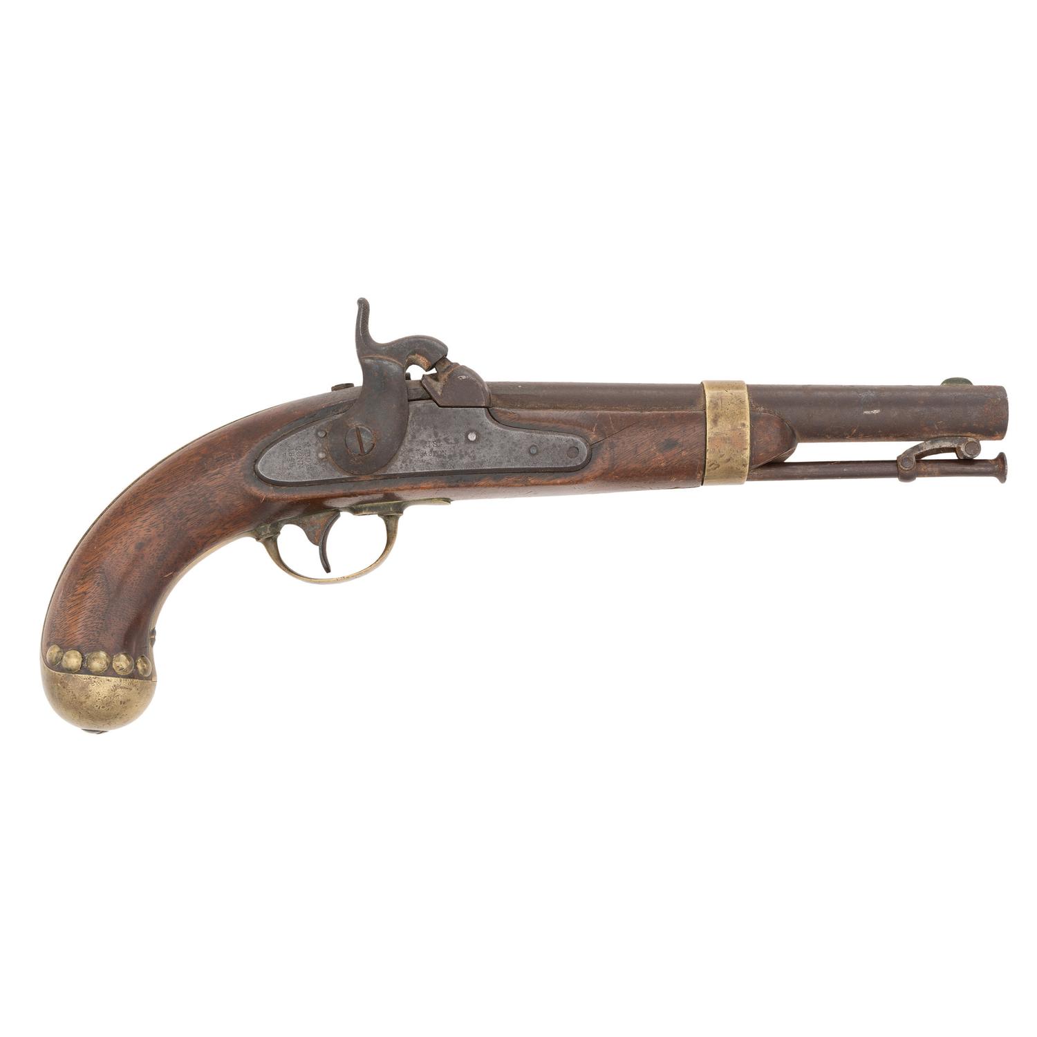 Tack Decorated U.S. Model 1842 Pistol by Aston