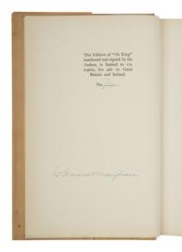 MAUGHAM, William Somerset (1874-1965). Ah King . London: William Heinemann, 1933.