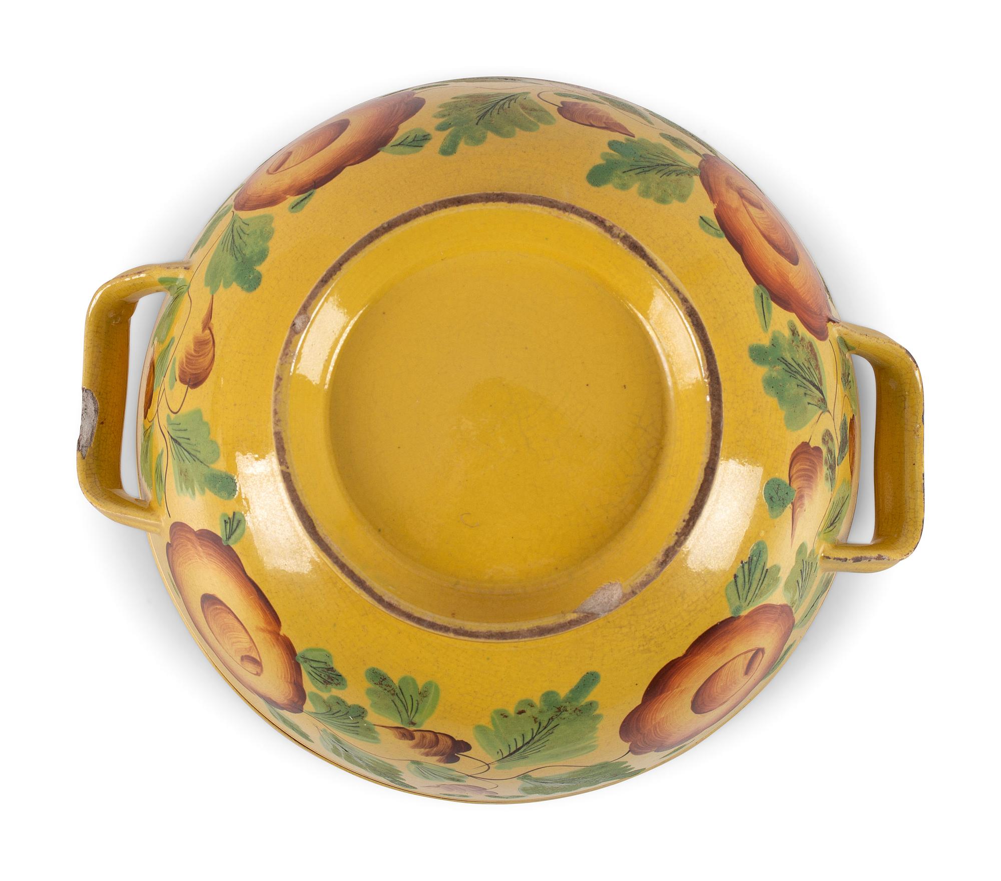 A Canary Luster Lidded Bowl