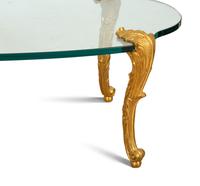 A P.E. Guerin Gilt Bronze and Glass Low Table