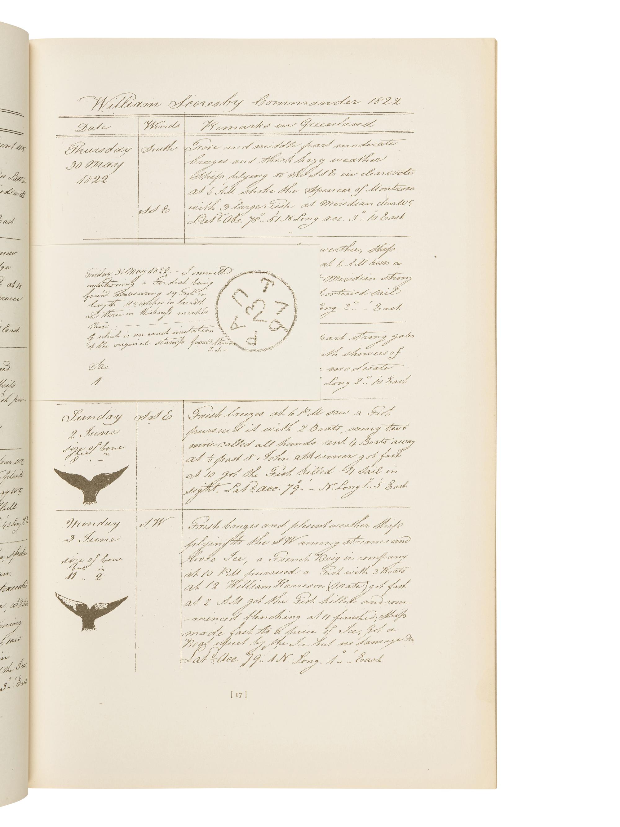 [SCORESBY, William]. Seven log-books concerning the Arctic voyages of Captain William Scoresby, senior, of Whitby, England . New York: The Explorer's Club, 1916-1917.