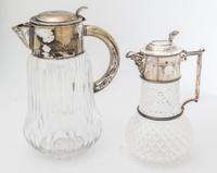 A Collection of Silver-plate Mounted Articles Diameter of circular tray 15 1/2 inches.