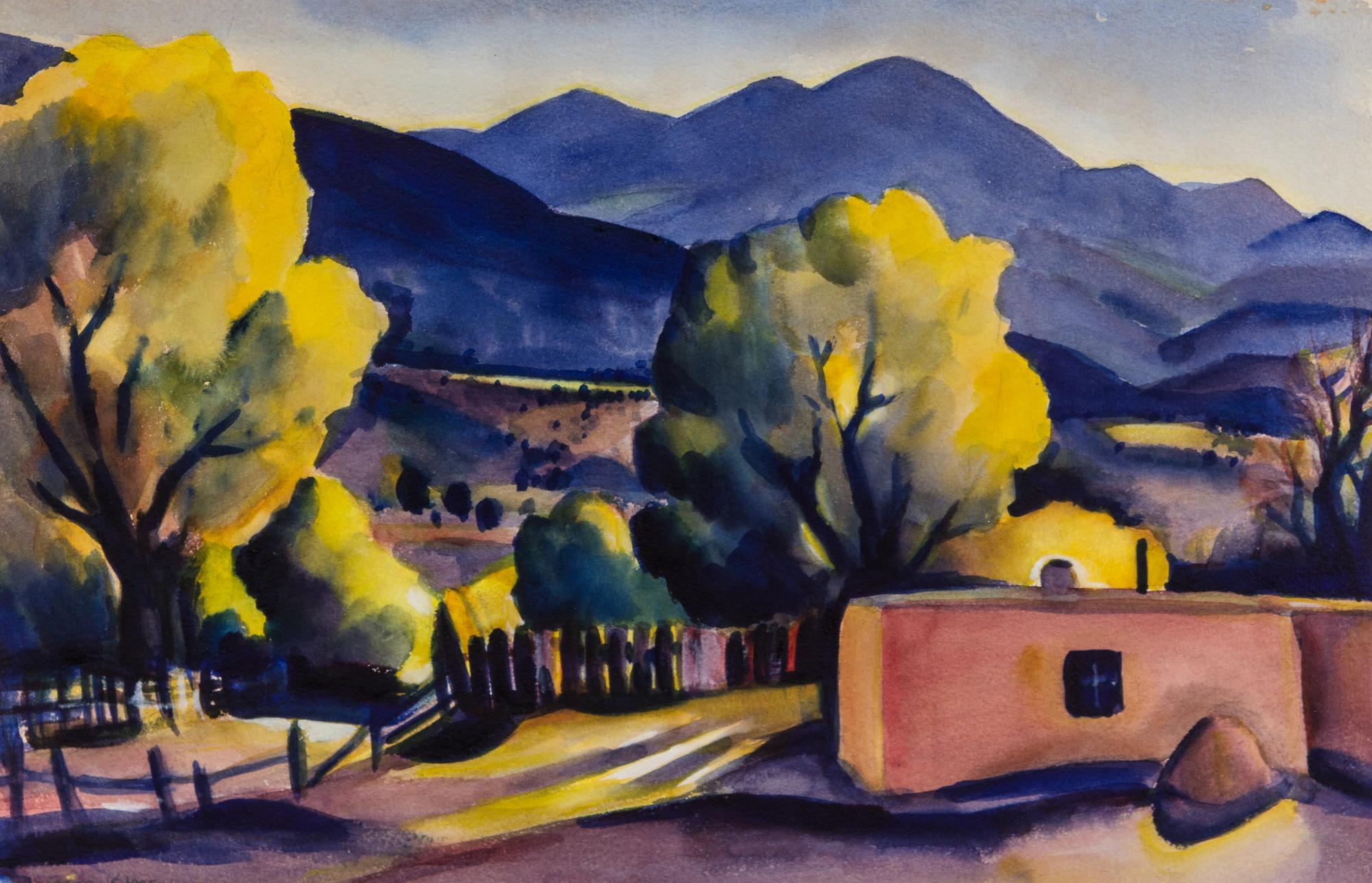 Gene Kloss, (American, 1903–1996), Landscape Scene