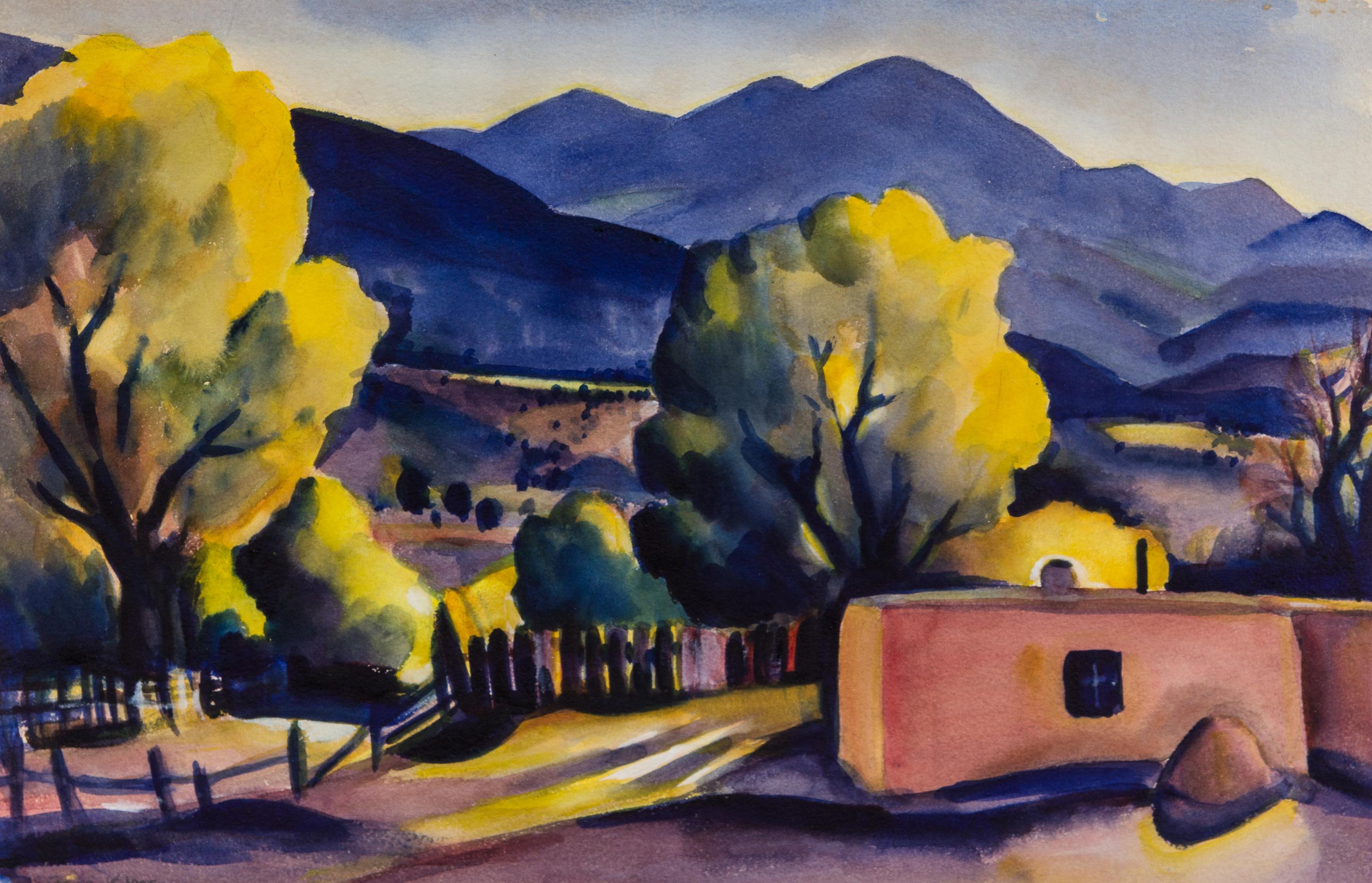 Gene Kloss, (American, 1903–1996), Landscape Scene