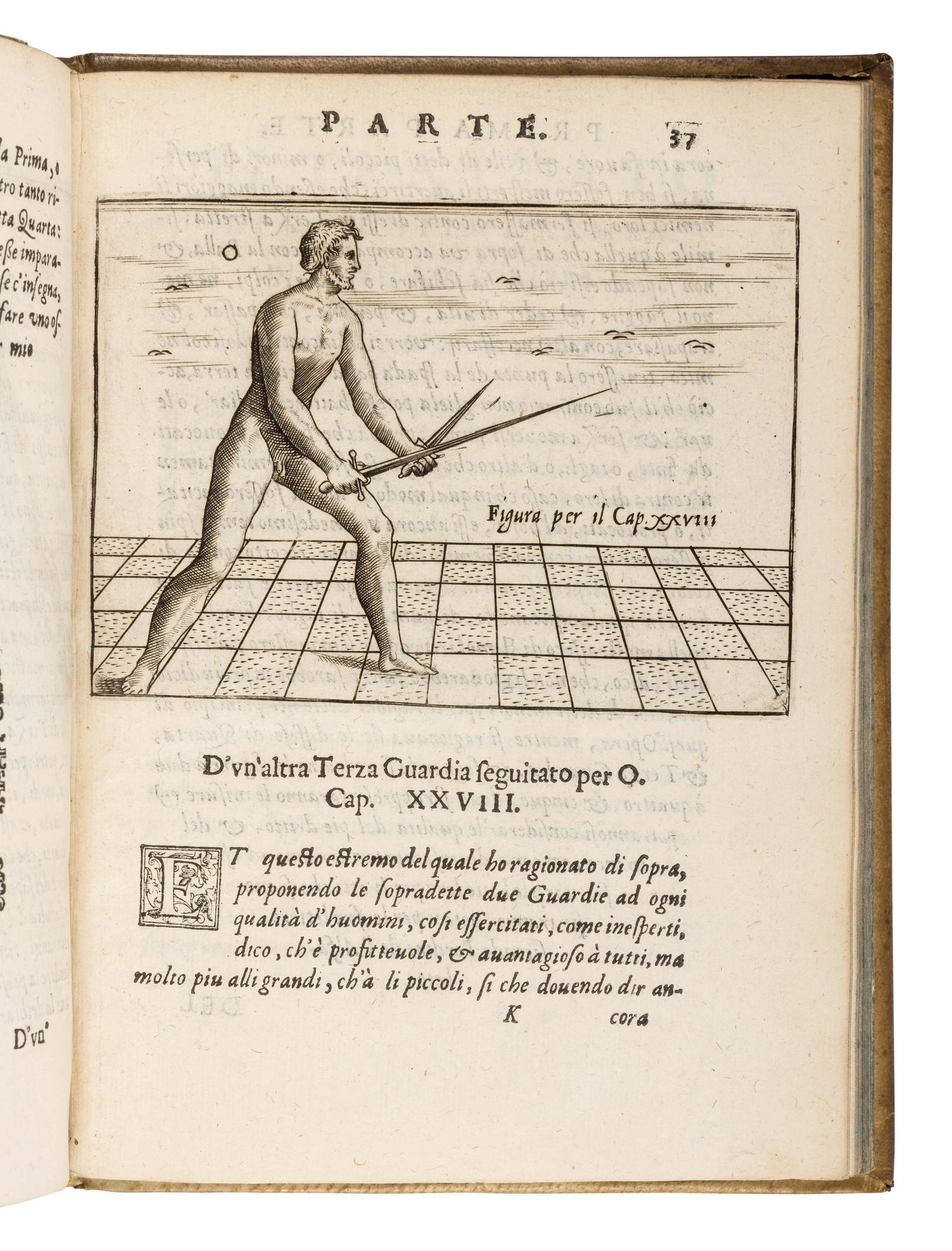 AGRIPPA, Camillo (1510s-1595). Trattato di scienza d'arme, et un dialogo in detta materia . Venice: Roberto Meghetti, 1604.